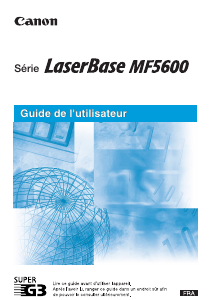 Mode d’emploi Canon LaserBase MF5650 Imprimante multifonction