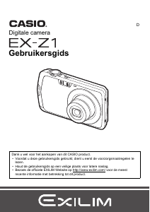 Handleiding Casio EX-Z1 Digitale camera