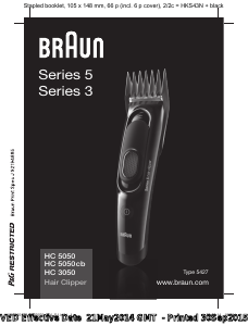 Brugsanvisning Braun HC 5050cb Hårklipper