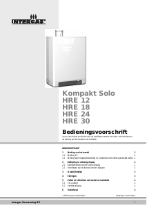 Handleiding Intergas Kompakt Solo HRE 12 CV-ketel