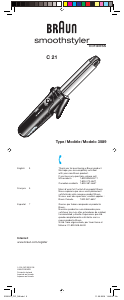 Manual Braun C 21 Hair Styler