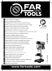 Brugsanvisning Far Tools P 13G Søjleboremaskine