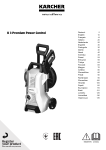 Bruksanvisning Kärcher K 3 Premium Power Control Högtryckstvätt