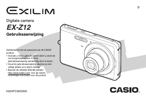 Handleiding Casio EX-Z12 Digitale camera