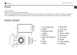 Manuál Navitel CR700 Akční kamera