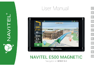 Vadovas Navitel E500 Magnetic Automobilio navigacija