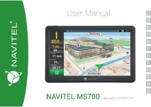 Manuál Navitel MS700 Navigace do auta