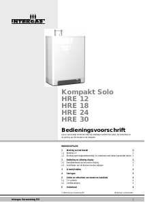 Handleiding Intergas Kompakt Solo HRE 18 CV-ketel