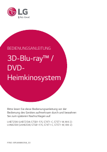 Bedienungsanleitung LG LHA825W Heimkinosystem