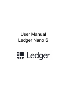 Manual Ledger Nano S Hardware Wallet