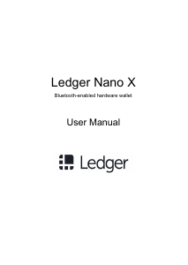 Manual Ledger Nano X Hardware Wallet