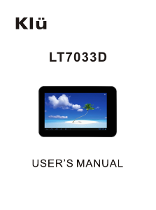 Handleiding Klü LT7033D Tablet