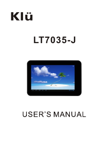 Handleiding Klü LT7035-J Tablet