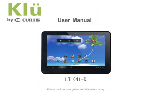 Manual Klü LT1041-D Tablet