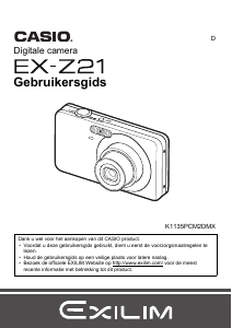 Handleiding Casio EX-Z21 Digitale camera