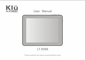 Manual Klü LT8088 Tablet