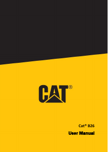 Manual de uso CAT B26 Teléfono móvil
