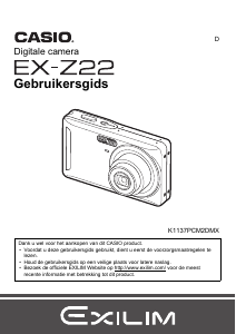 Handleiding Casio EX-Z22 Digitale camera
