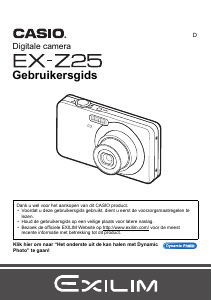 Handleiding Casio EX-Z25 Digitale camera