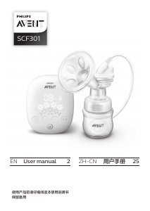 Manual Philips SCF301 Avent Breast Pump
