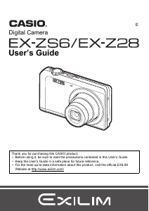 Handleiding Casio EX-Z28 Digitale camera