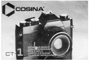 Handleiding Cosina CT-1 Camera