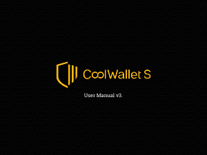 Handleiding CoolWallet S Hardware wallet
