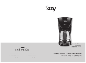 Manual Izzy 6616S Milano Coffee Machine
