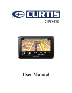 Handleiding Curtis GPD430 Navigatiesysteem