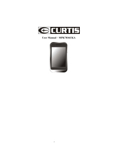 Manual Curtis MPK7836UKA Mp3 Player