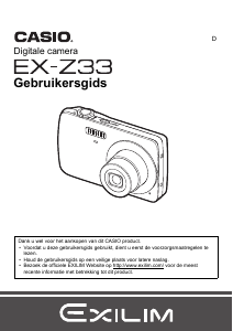 Handleiding Casio EX-Z33 Digitale camera