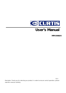 Bruksanvisning Curtis MPK4066UK Mp3 spelare