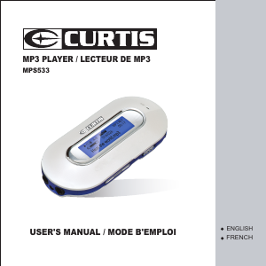 Manual de uso Curtis MPS533 Reproductor de Mp3