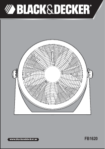 Mode d’emploi Black and Decker FB1620SA Ventilateur