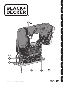 Εγχειρίδιο Black and Decker BDCJS12N Σέγα