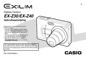 Handleiding Casio EX-Z40 Digitale camera