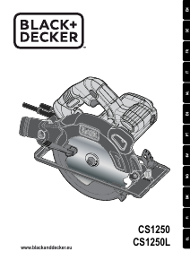 Manual Black and Decker CS1250L Serra circular