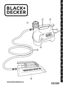 Εγχειρίδιο Black and Decker KX3300T Συσκευή καθαρισμού με ατμό ταπετσαρίας