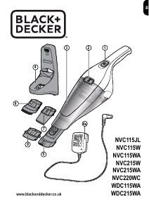 Handleiding Black and Decker NVC115WP Kruimeldief