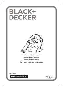 Priročnik Black and Decker PD1820L Ročni sesalnik