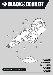 Brugsanvisning Black and Decker PV1225N Håndstøvsuger