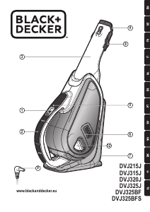 Käyttöohje Black and Decker DVJ325J Käsipölynimuri