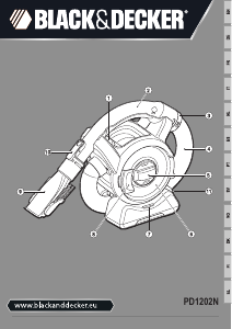 Mode d’emploi Black and Decker PD1202N Aspirateur à main