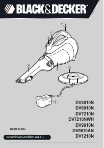 Priročnik Black and Decker DV4810 Ročni sesalnik