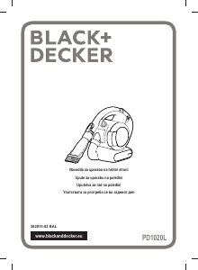 Priročnik Black and Decker PD1020L Ročni sesalnik