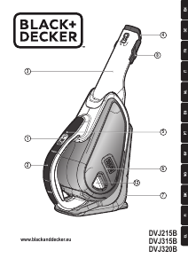 Manual Black and Decker DVJ315B Aspirador de mão