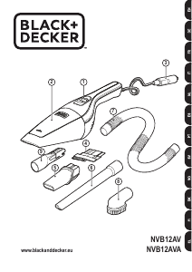 Manuale Black and Decker NVB12AV Aspirapolvere a mano