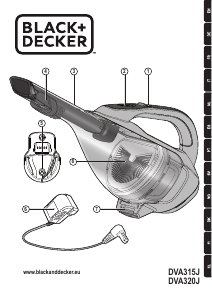 Manuale Black and Decker DVA320J Aspirapolvere a mano