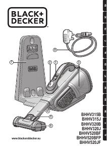 Manual de uso Black and Decker BHHV520BFP Aspirador de mano