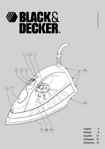 Handleiding Black and Decker XT1800 Strijkijzer